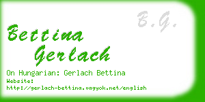 bettina gerlach business card